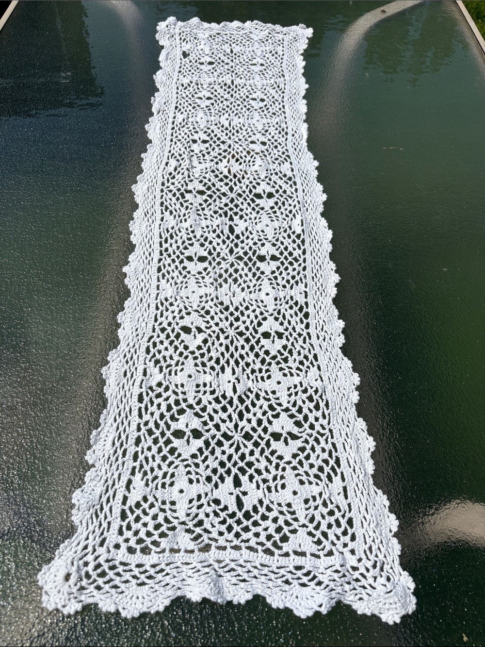 Handcrafted Crochet Table Runner
